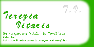 terezia vitaris business card